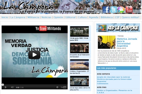 Imagen de la web de La Cmpora.