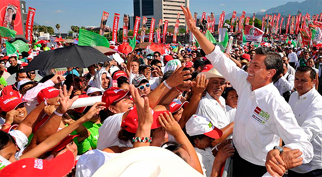Pea Nieto, el candidato del PRI en Monterrey el pasado mircoles. | Efe