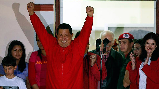 Chávez celebra su victoria. | Reuters