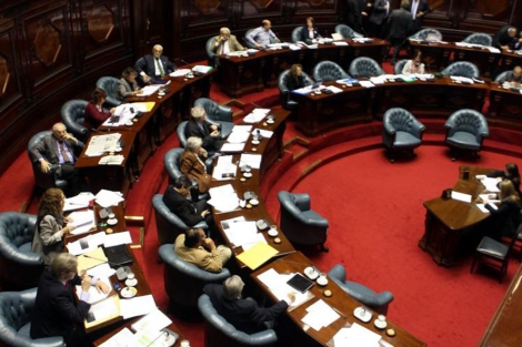 El Senado uruguayo en la sesin en la que despenaliz el aborto.| Efe