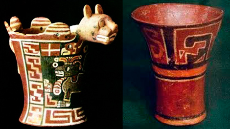 Vasijas de la cultura Tiwanacota.