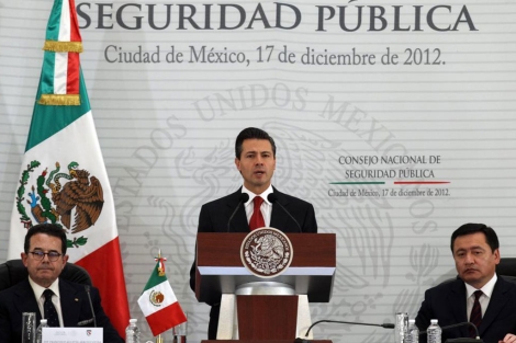 Enrique Pea Nieto durante la rueda de prensa. | Efe