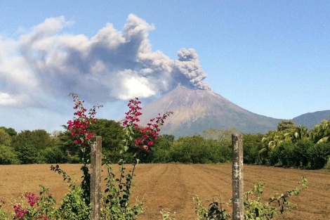 Imagen del volcn San Cristbal en Nicaragua.| Reuters