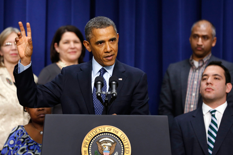 El presidente Obama explica el estado de las negociaciones sobre el abismo fiscal. | Reuters