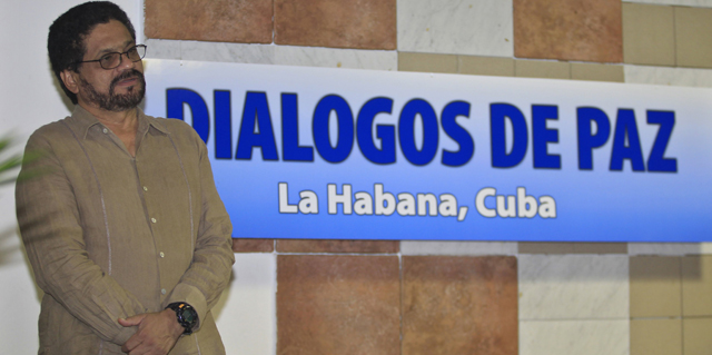 El lder del equipo negociodor de las FARC, 'Ivn Mrquez', en La Habana. | Reuters