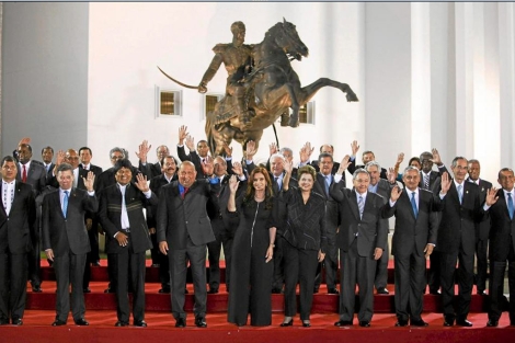 Foto de Familia de los Presidentes latinoamericanos y caribeos en la Celac. | C. Garca Rawilin
