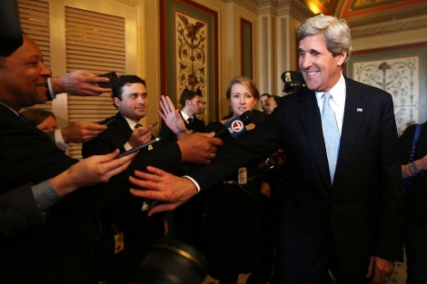 John Kerry, este martes en el Senado. | Afp