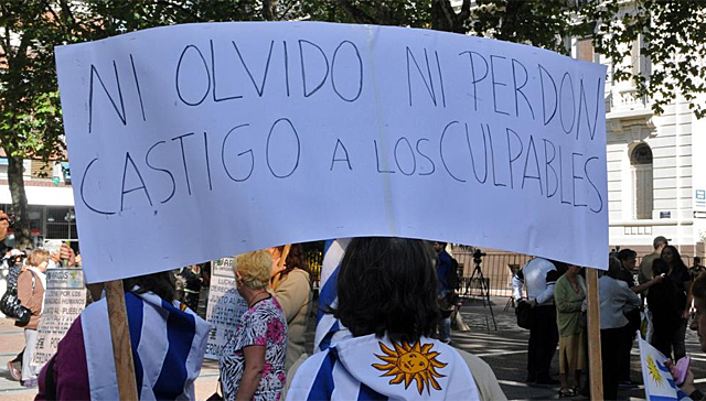 Protestas en Montevideo. | Afp