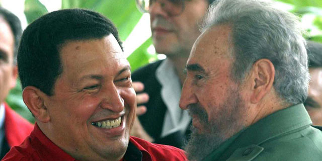 Hugo Chvez y Fidel Castro.