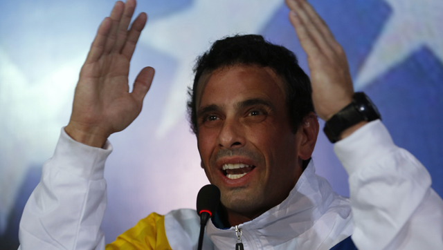 El lder de la oposicin, Henrique Capriles, durante una comparecencia el pasado da 11 de marzo. | Reuters