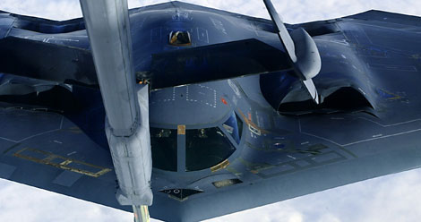 Una imagen de archivo de un B-2.| Afp