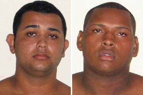 Los dos detenidos, Jonathan Froudakis de Souza (izq) y Wallace Aparecido Silva. | Afp