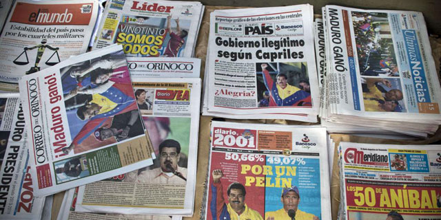 La prensa recoge la victoria de Maduro.| Afp