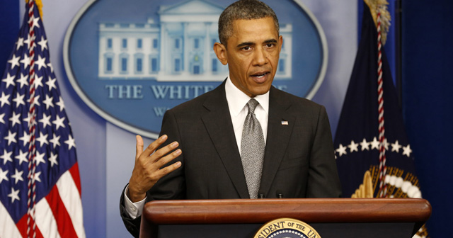 El presidente de EEUU, Barack Obama, durante su comparecencia. | Reuters
