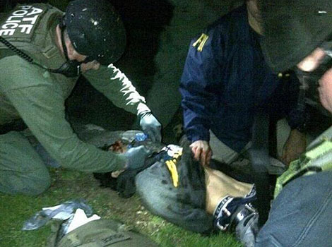 Dzhokhar Tsarnaev , tras ser capturado, en una imagen difundida por la polica de Massachusetts. Reuters