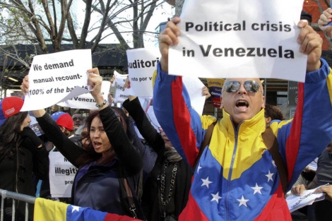 Venezolanos en Nueva York exigen auditoría. | Efe