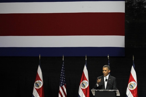 Barack Obama, durante su intervencin en Costa Rica. | Reuters