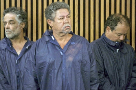 Los hermanos Castro, durante su detencin