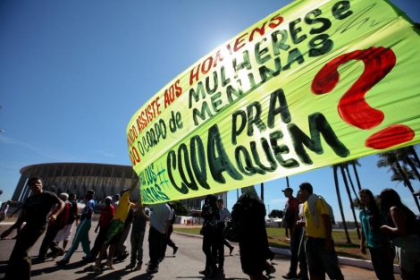 Protestas en Brasilia contra la Copa Confederaciones. | Efe
