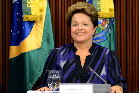 Dilma Rousseff tras proponer el referndum.| Afp