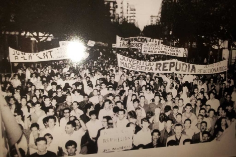 Foto de una de las marchas de 1973.| DC. VEA MS IMGENES