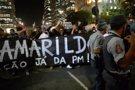 Imagen de las protestas por la desaparicin de Amarildo. | Afp