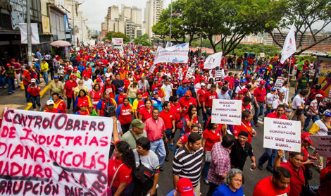 Los manifestantes contrarios a Capriles.| Efe