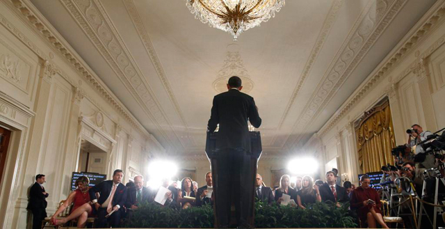 Barack Obama, durante la rueda de prensa del viernes. | Reuters