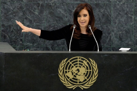 Cristina Fernndez de Kirchner, durante su intervencin. | Efe