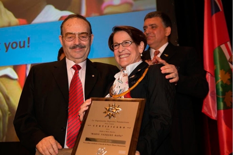 El presidente de la ODEPA y la alcaldesa de Lima, Susana Villarán.| Efe