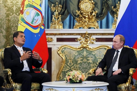 Imagen de Correa y Putin