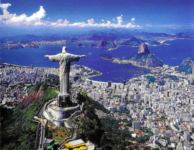 Vista panormica de la ciudad de Ro de Janeiro (Brasil).
