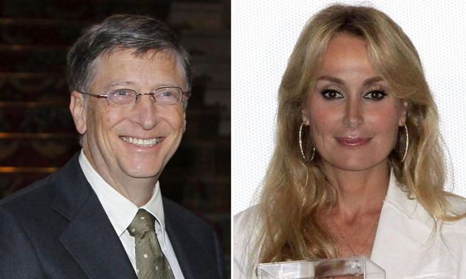 Bill Gates y Esther Alcocer