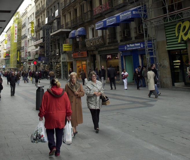 Calle Preciados de Madrid.