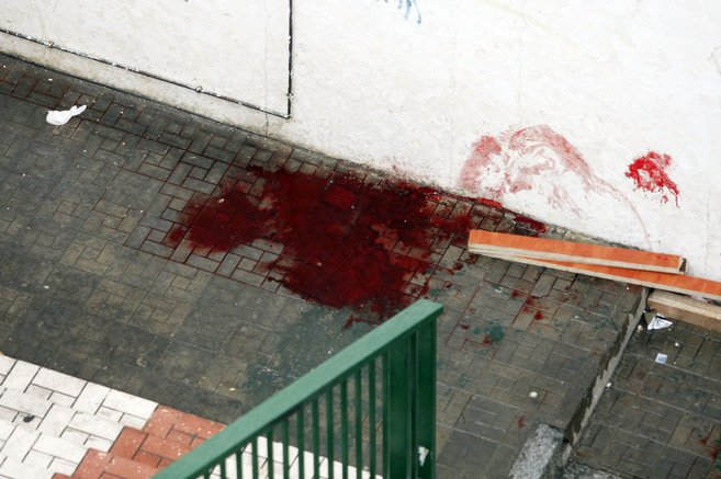 Lugar en el que fue asesinada la vctima, en la calle Villafranco de...