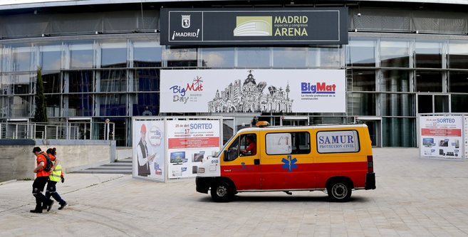 Vista exterior del 'Madrid Arena' el da de su reapertura,...