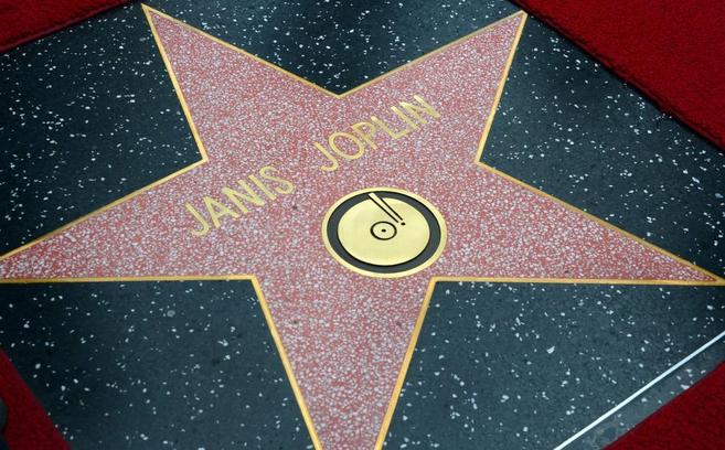 La estrella póstuma de Janis Joplin.