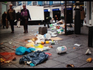 Imagen de la basura en Madrid.