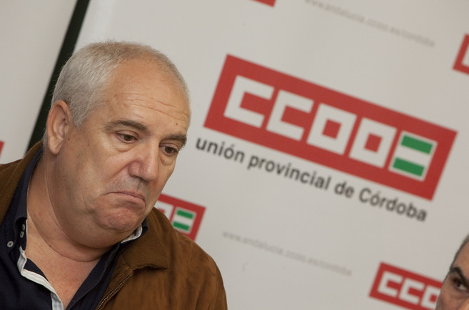 El secretario general de CCOO en Andalucia, Francisco Carbonero, este...