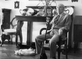 Jorge Luis Borges, fotografiado por Julie Mndez Escurra.