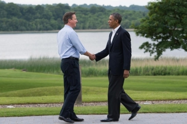 David Cameron y Barack Obama.