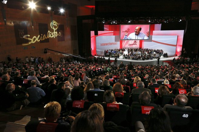 Un momento de la clausura de la Conferencia Poltica del PSOE: