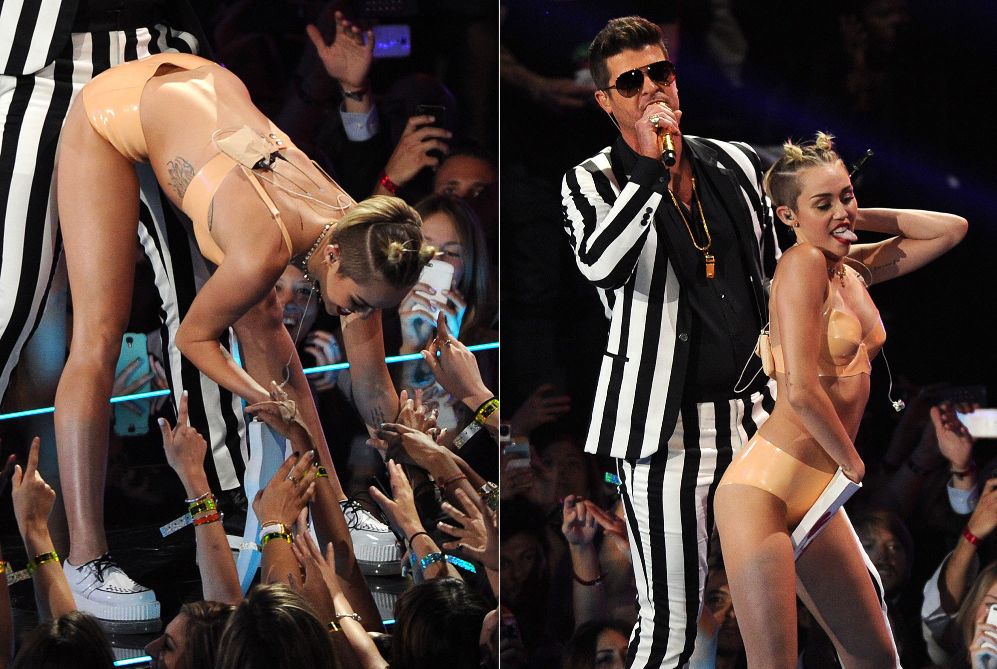 Miley Cyrus y Robin Thicke