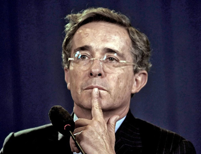 Álvaro Uribe, en 2009, cuando era presidente de Colombia.