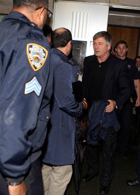 El actor, tras testificar en un tribunal de Nueva York.