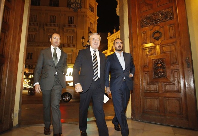 El ex ministro del PSOE, Jos Blanco, a su llegada a Castelln.