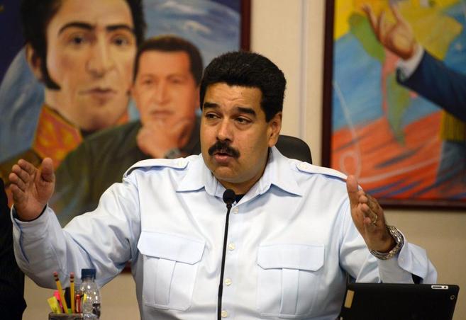Maduro, durante una rueda de prensa en Caracas