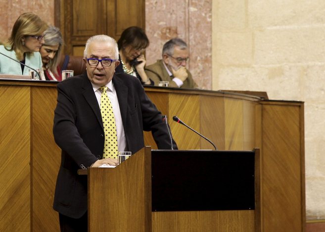 El consejero de Economa, Jos Maldonado, en el Parlamento andaluz.