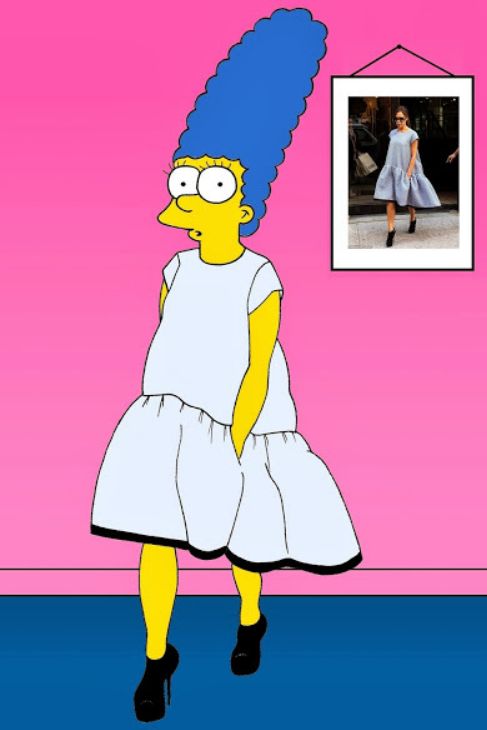Marge tambin luce uno de los vestidos ms famosos de la ltima...