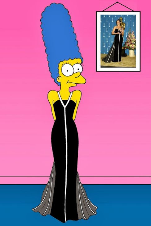 Marge, con el Valentino vintage con el que Julia Roberts recogi su...
